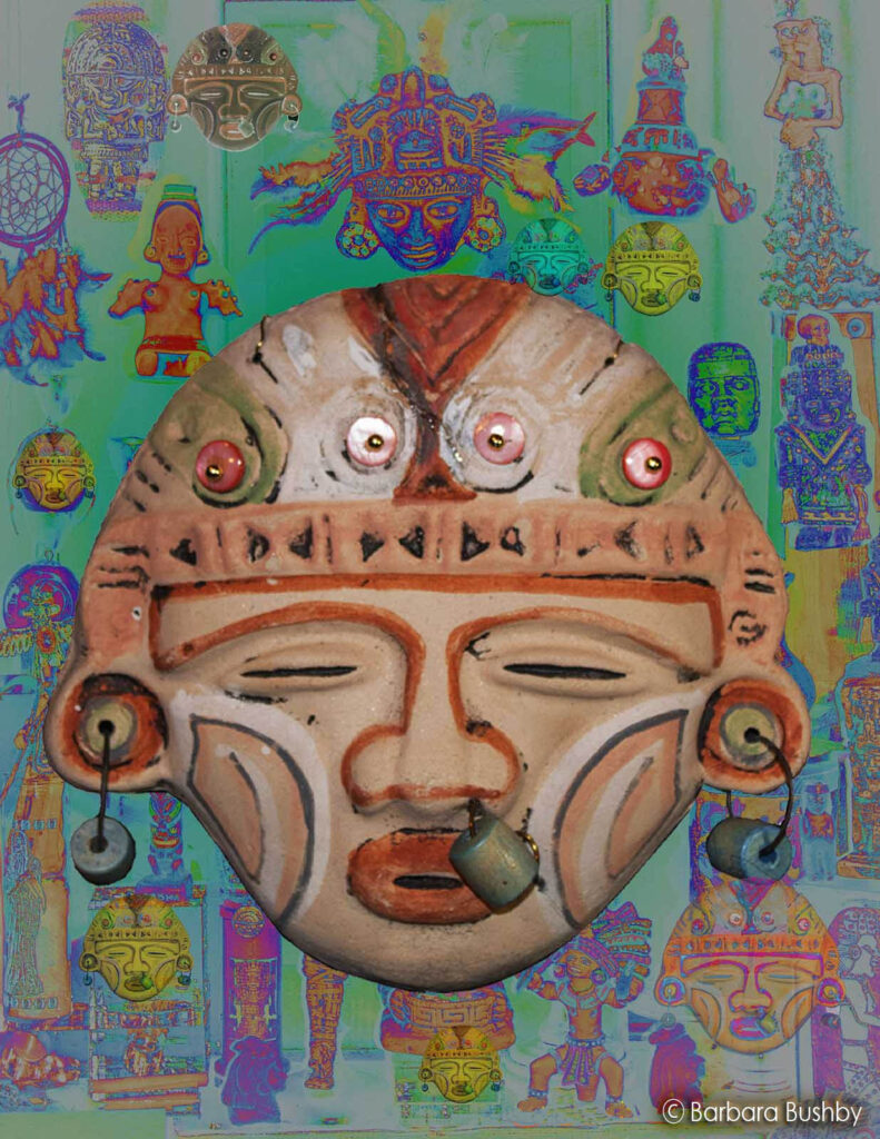Tairona Funerary Mask Rainbow Serpent